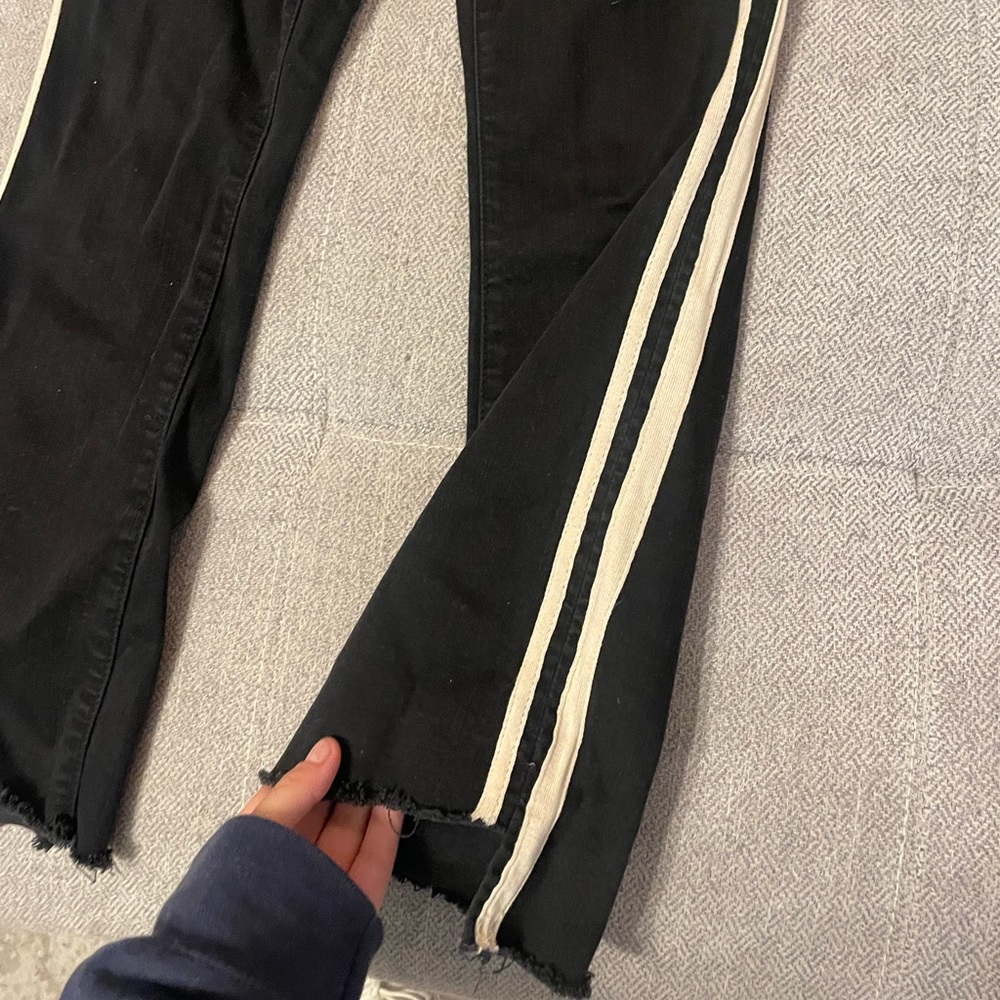 Mother stripe jeans